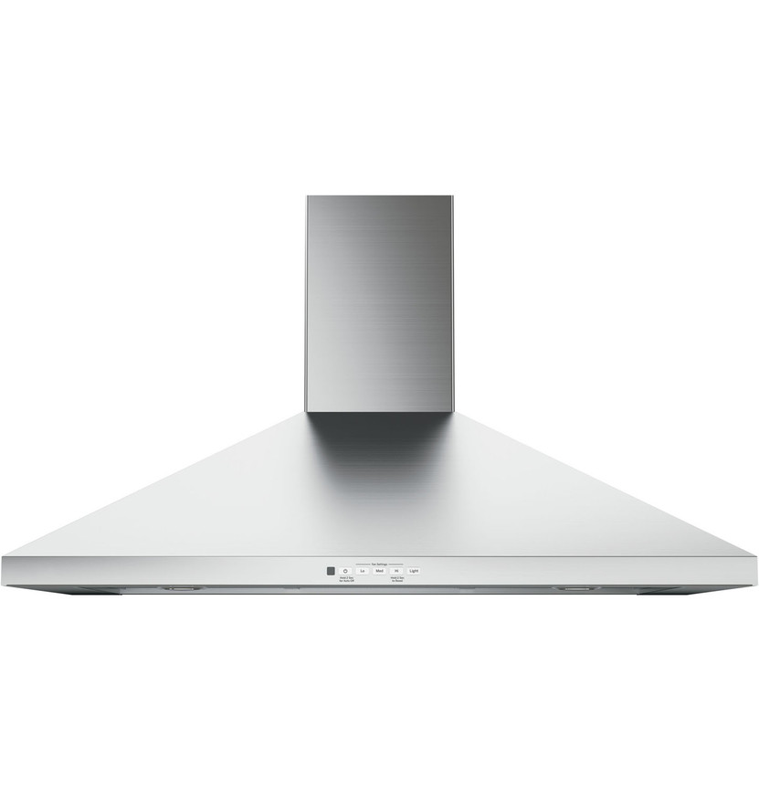 GE 36 Stainless Steel Wall-Mount Pyramid Chimney Hood