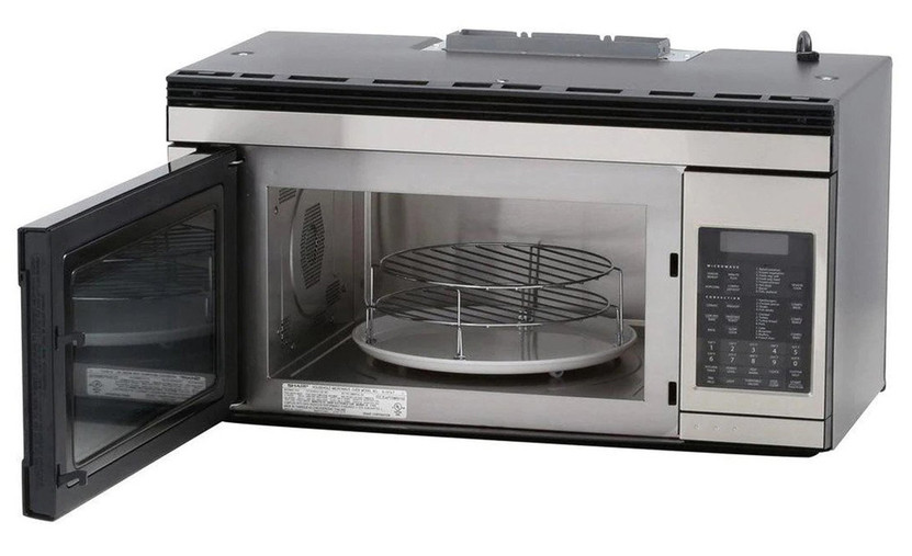 Sharp 1.1 Cu. Ft. Stainless Steel Over-The-Range Convection Microwave Oven