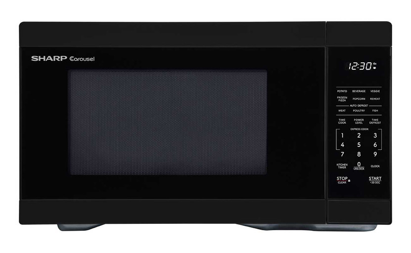 Sharp Countertop Microwave Oven 1.1 Cu. Ft. in Black