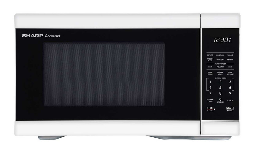 Sharp Countertop Microwave Oven 1.1 Cu. Ft. in White