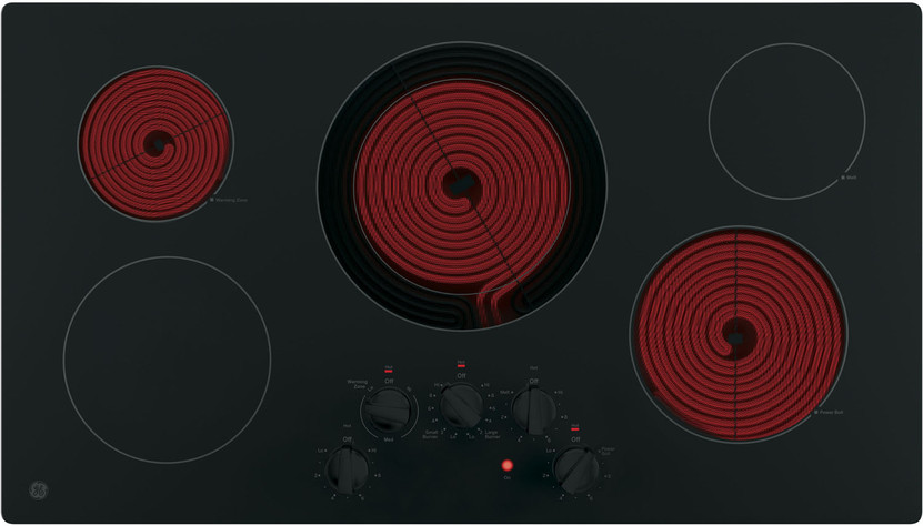 GE ADA 36 Black Built-In Knob Control Electric Cooktop