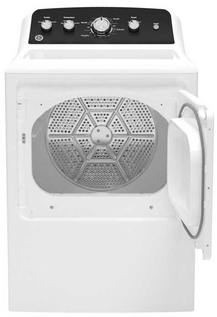 GE Gas Dryer With Extended Tumble 7.2 Cu. Ft. in White