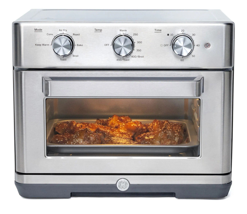 GE Mechanical Air Fry 7-in-1 Toaster Oven in Stainless Steel