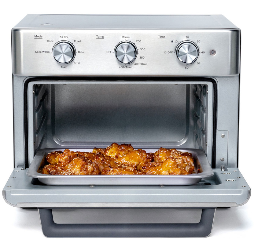 GE Mechanical Air Fry 7-in-1 Toaster Oven in Stainless Steel