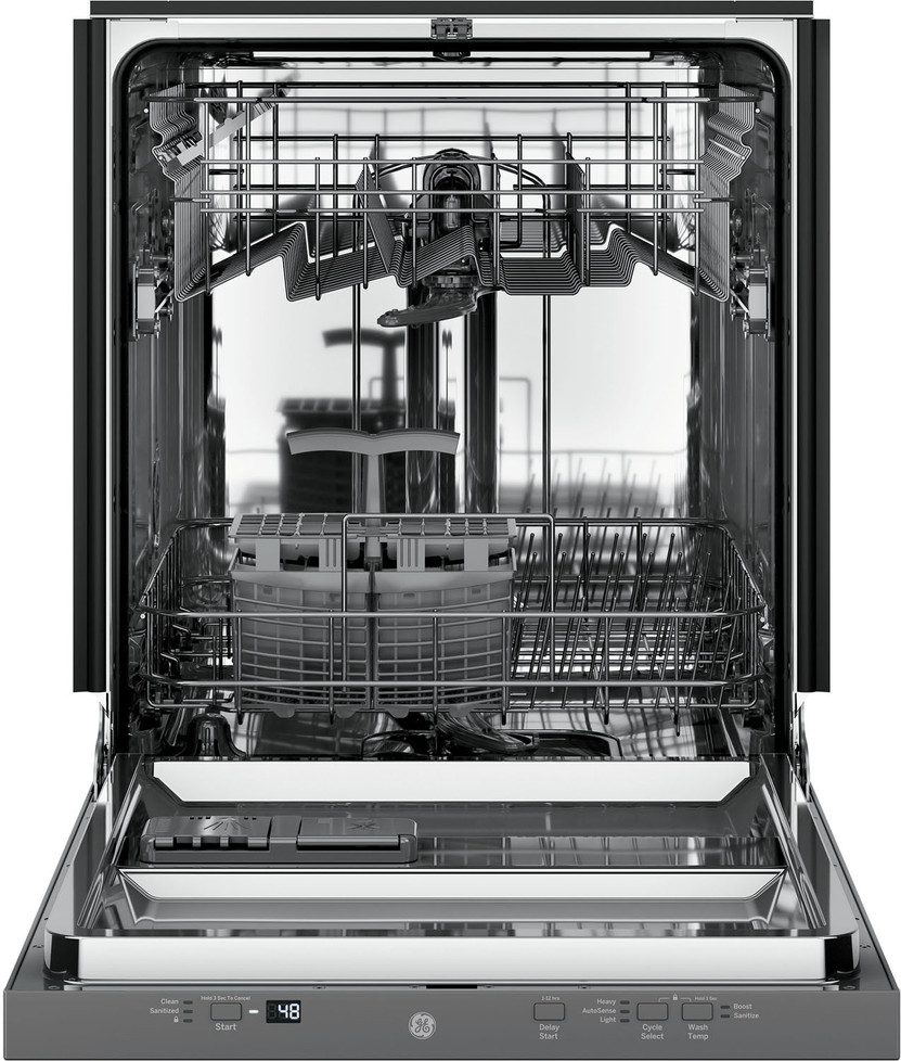 GE ADA Compliant 24 Stainless Steel Dishwasher With Sanitize Cycle