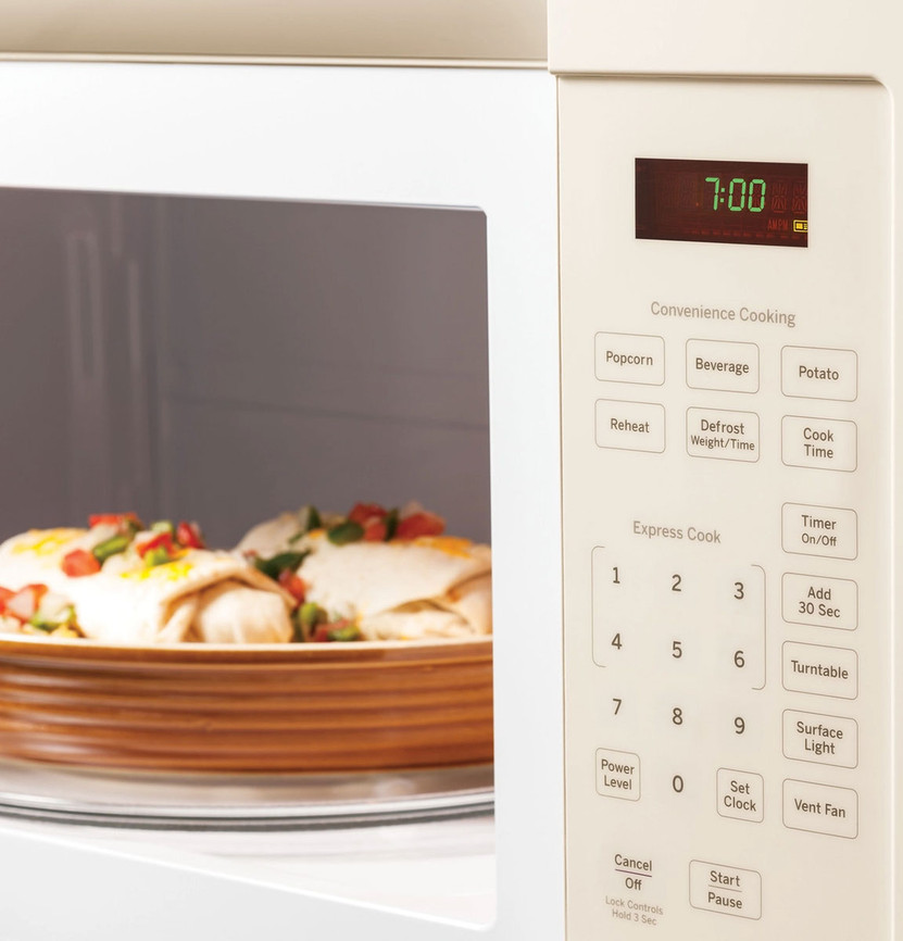 GE 1.6 Cu. Ft. Bisque Over-The-Range Microwave Oven