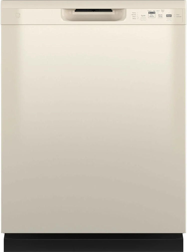 GE 24 Bisque Dishwasher With Front Controls