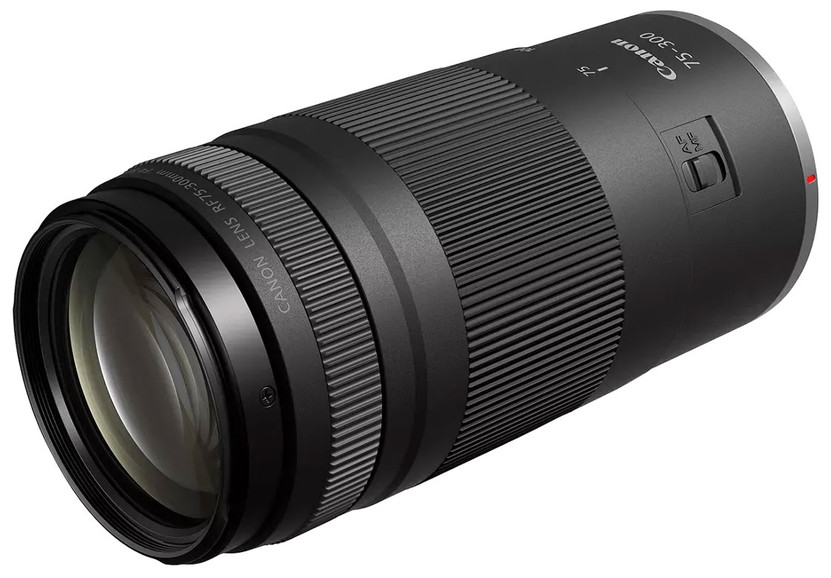Canon RF Camera Lens 75-300mm f4-5.6 in Black
