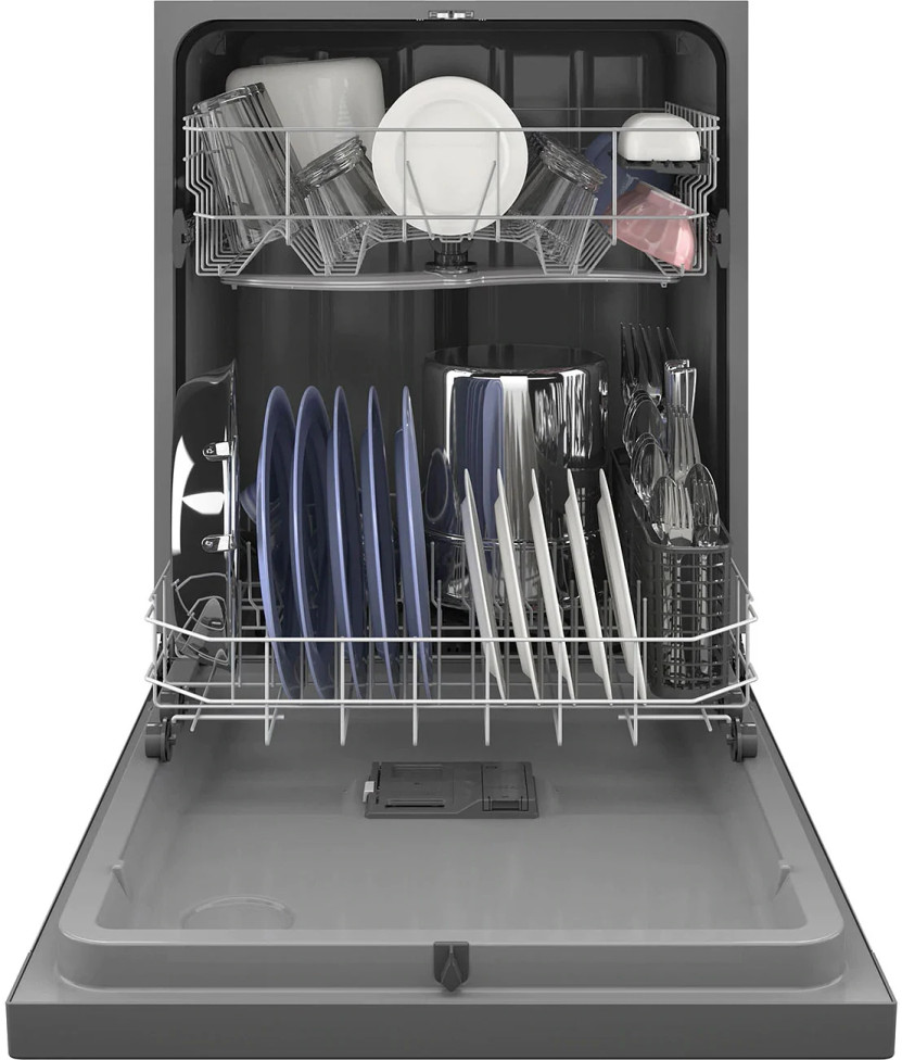 GE 24 Stainless Steel Dishwasher With Front Controls