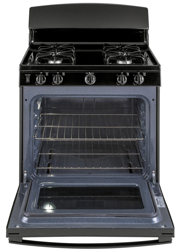 GE ADA 30 In. Black Freestanding Gas Range