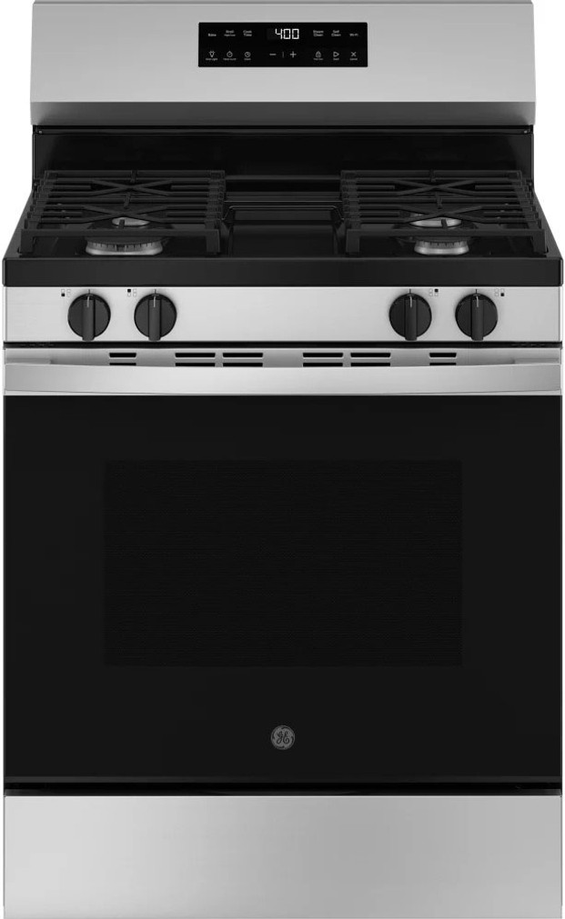 GE Gas Range 400 Series 5.3 cu. ft. With Self And Steam Clean in Stainless Steel