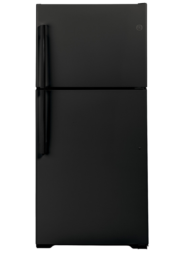 GE 19.2 Cu. Ft. Black Garage Ready Top-Freezer Refrigerator