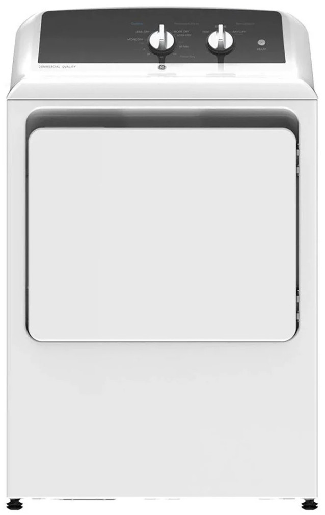 GE 6.2 Cu. Ft. White Commercial Front Load Gas Dryer