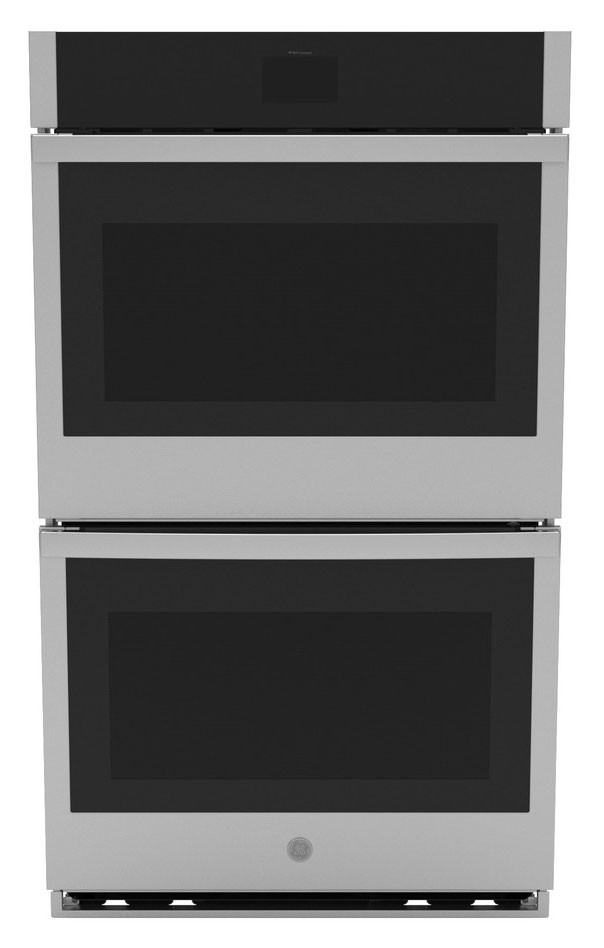 GE Double Wall Oven 30 Inch Smart Built-In With No Preheat Air Fry in Stainless Steel