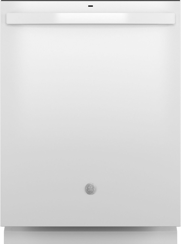 GE 24 White Top Control Dishwasher With Plastic Interior, Sanitize Cycle  Dry Boost