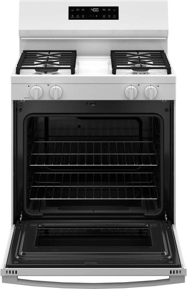 GE Gas Range 400 Series 5.3 cu. ft. With Self And Steam Clean in White