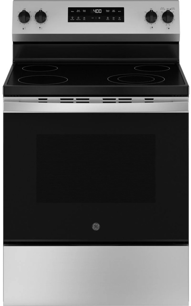 GE Electric Range 400 Series 30 In. Free-Standing in Stainless Steel