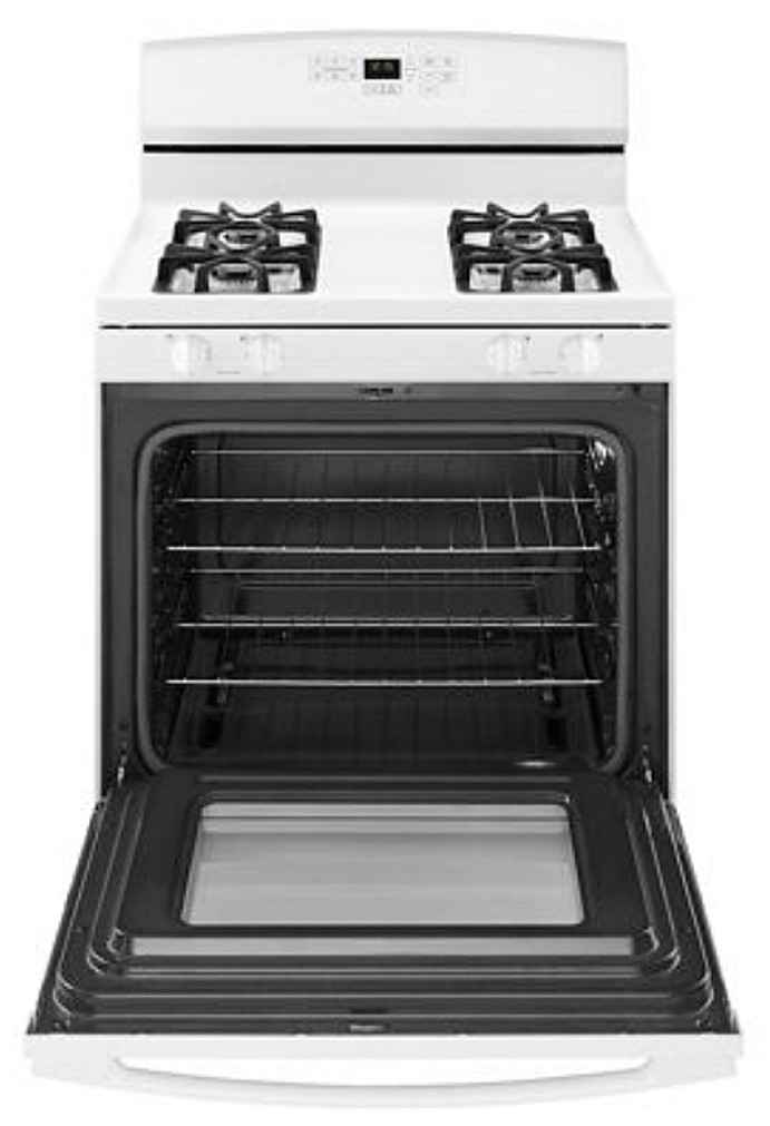 Amana 30 In. White Gas Range With Self-Clean Option