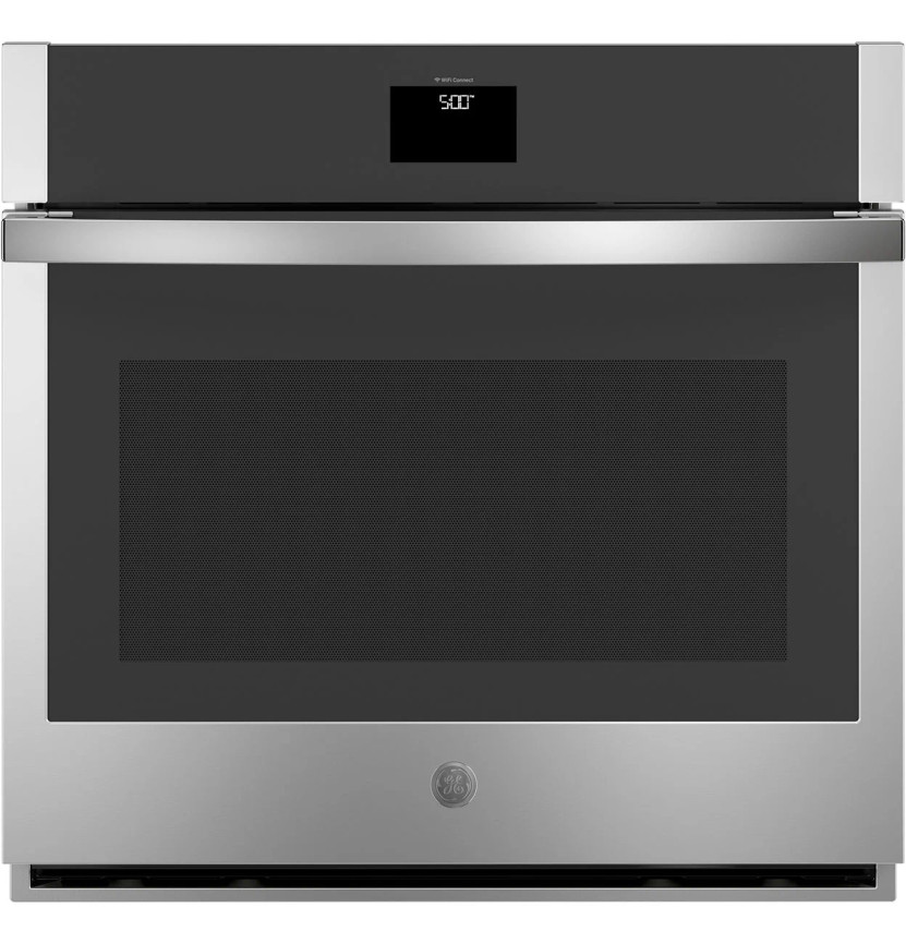 GE Single Wall Oven 30 Inch Smart Built-In With No Preheat Air Fry in Stainless Steel
