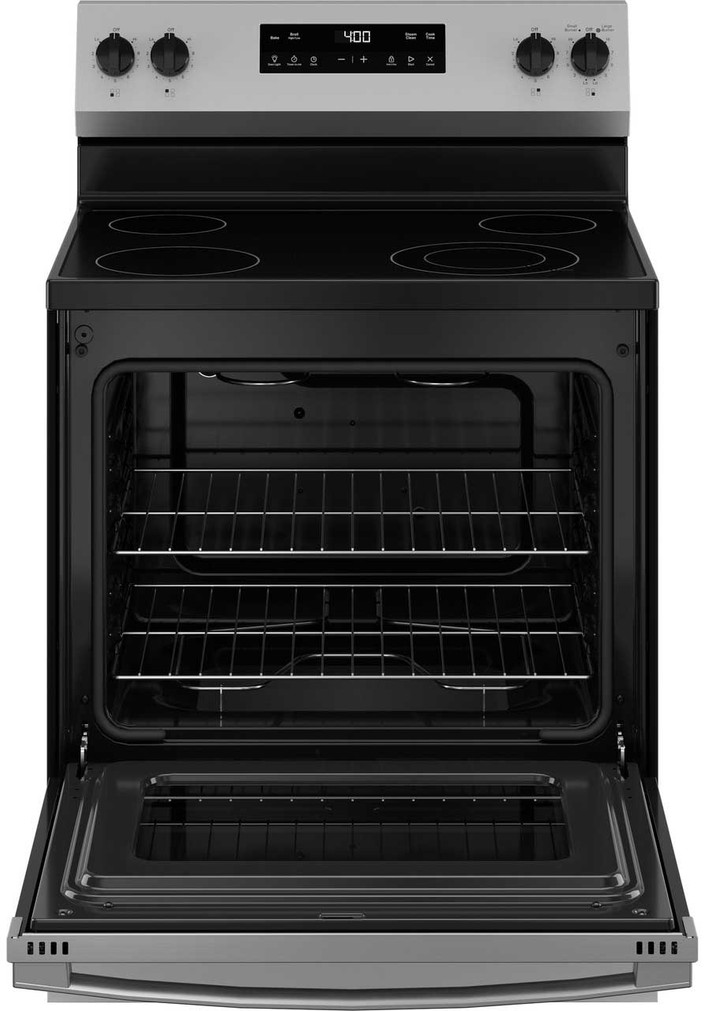 GE Electric Range 400 Series 30 In. Free-Standing in Stainless Steel (1)