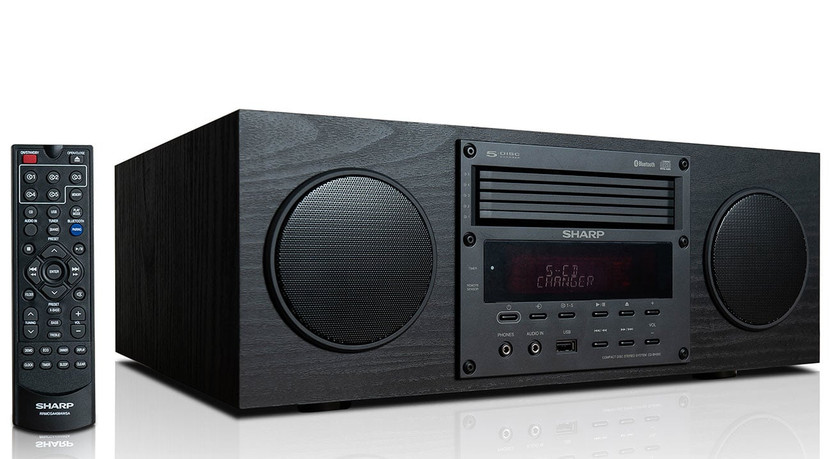Sharp 5 CD Compact Disc System in Black