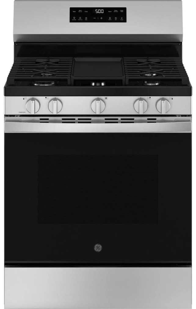 GE Gas Range 500 Series 30 In. Free-Standing in Stainless Steel