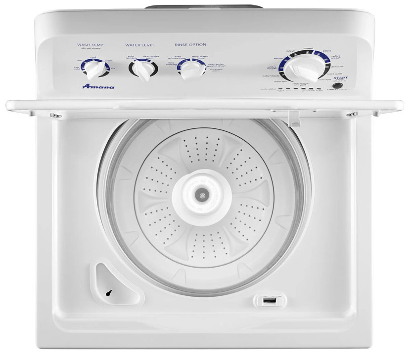 Amana White Large Capacity Top Load Washer With High-Efficiency Agitator