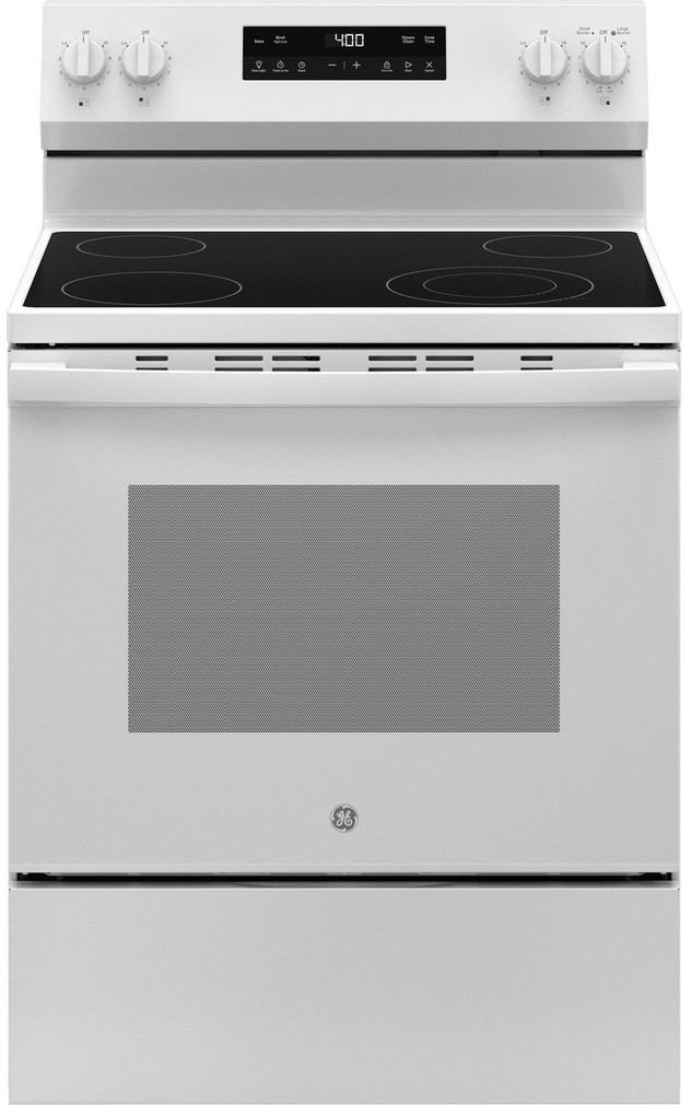 GE Electric Range 400 Series 30 In. Free-Standing in White