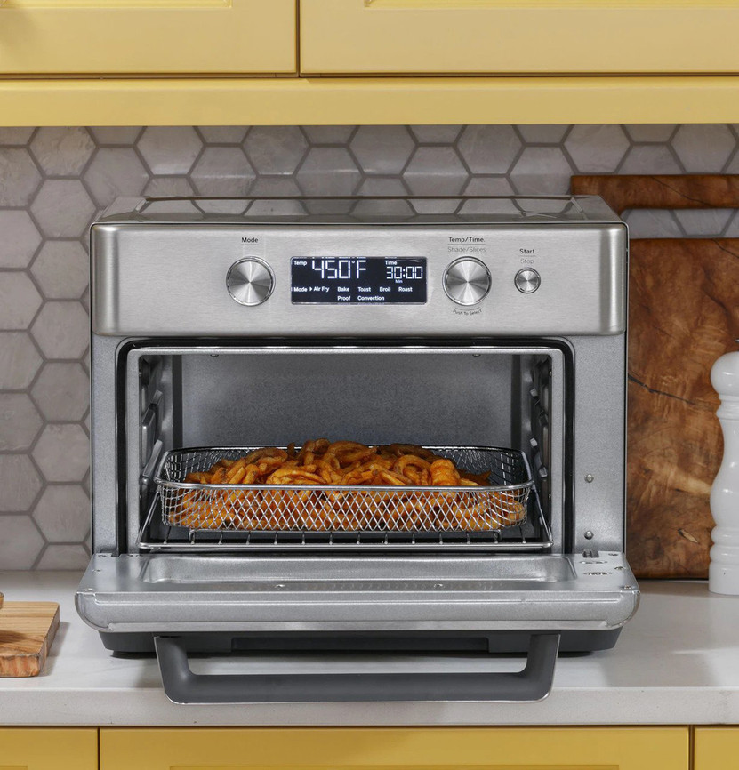 GE Stainless Steel Digital Air Fry 8-in-1 Toaster Oven