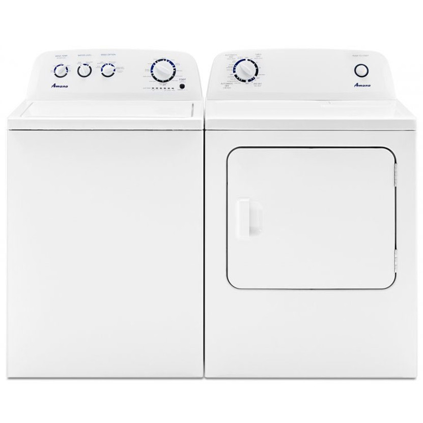 Amana White Top Load Large Capacity Washer  Electric Dryer Package