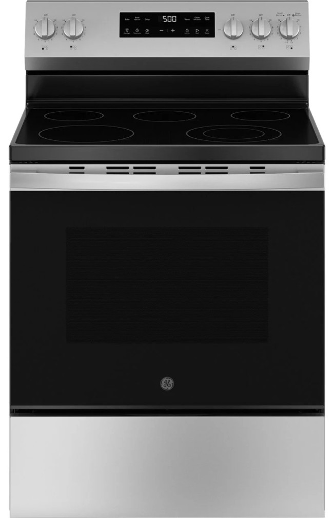 GE Electric Range 500 Series 30 In. Free-Standing in Stainless Steel