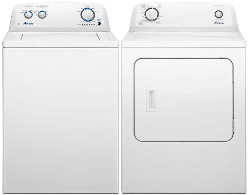 Amana White Top Load Washer  Gas Dryer Package
