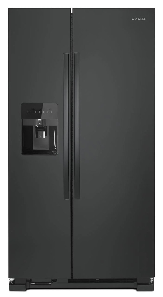 Amana 25 Cu. Ft. Side-By-Side Refrigerator 36-Inch Wide in Black