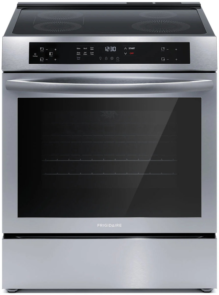Frigidaire ADA 30 In. Front Control Induction Range with Convection Bake in Stainless Steel