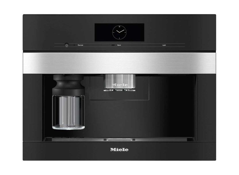 Miele CVA 7845 24 Clean Touch Black Steel Built-In Coffee System Plumbed