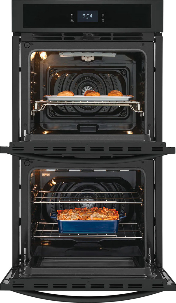 Frigidaire 27 Black Double Electric Wall Oven With Fan Convection
