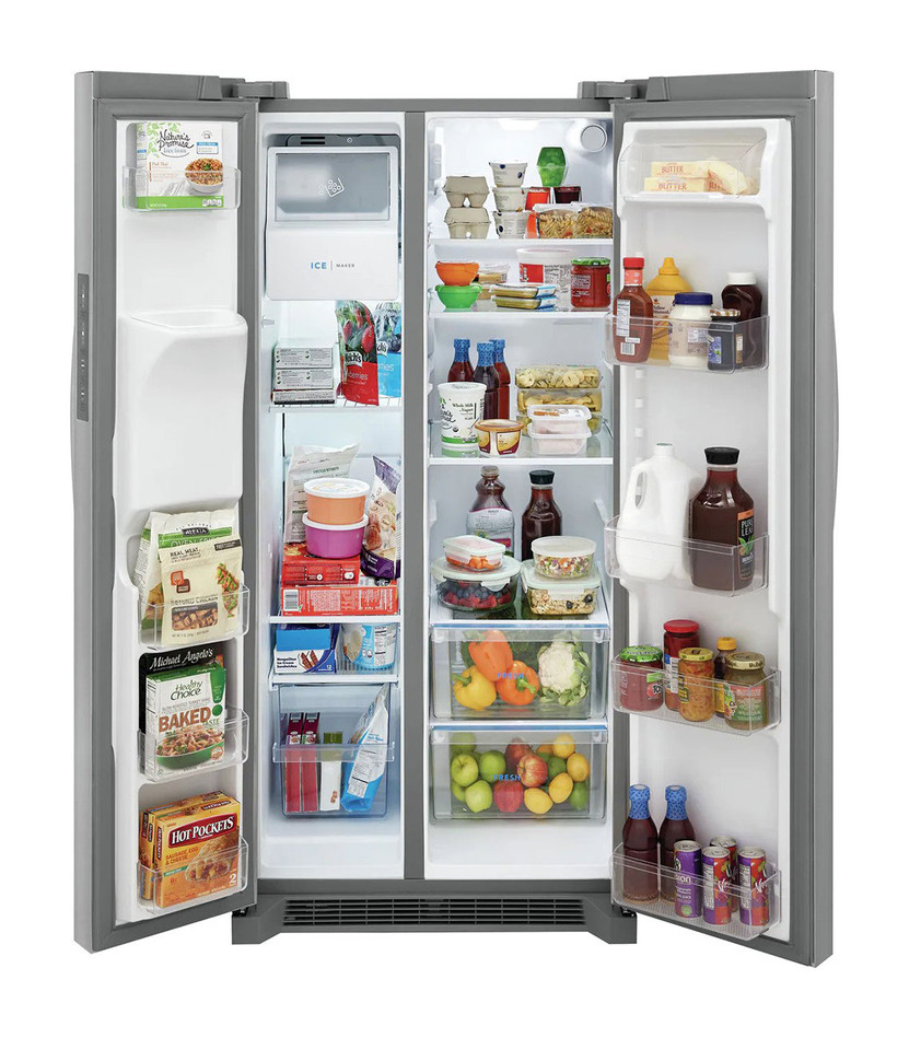 Frigidaire 22.3 Cu. Ft. Side-By-Side Refrigerator 33-Inch Wide in Stainless Steel