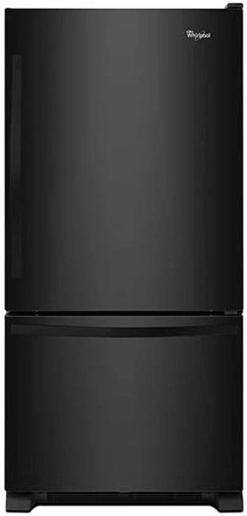 Whirlpool 19 Cu. Ft. Bottom-Freezer Refrigerator 30-Inch Wide in Black