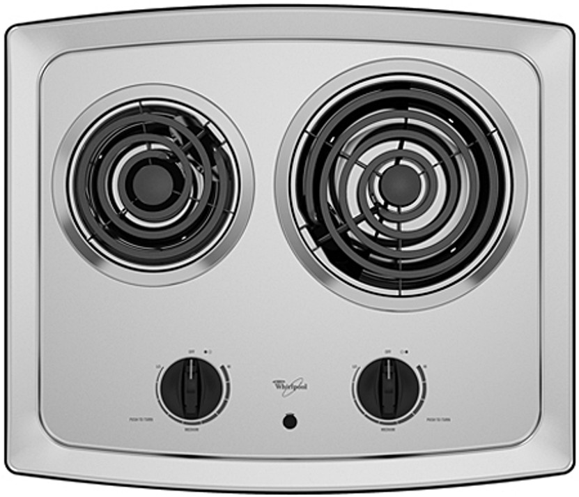 Whirlpool 21 Stainless Steel Electric Cooktop