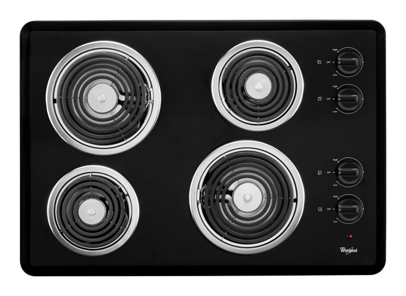 Whirlpool 30 Black Electric Cooktop