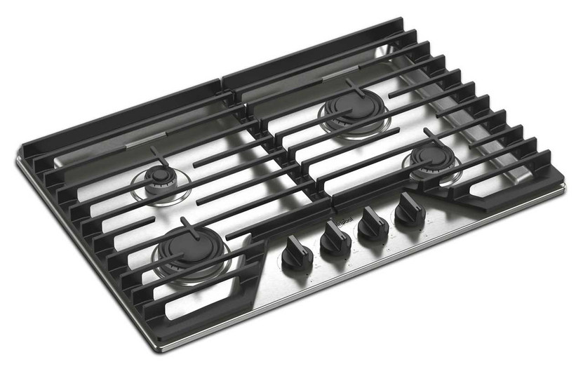 Whirlpool Gas Cooktop with SpeedHeat Burners 30-Inch in Stainless Steel