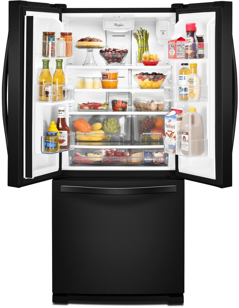 Whirlpool 20 Cu. Ft. French Door Refrigerator 30-Inch Wide in Black