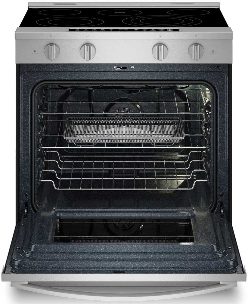 Whirlpool 5.3 Cu. Ft. Slide-In Electric Range with Air Cooking Technology 30-Inch Wide in Fingerprint-Resistant Stainless Steel