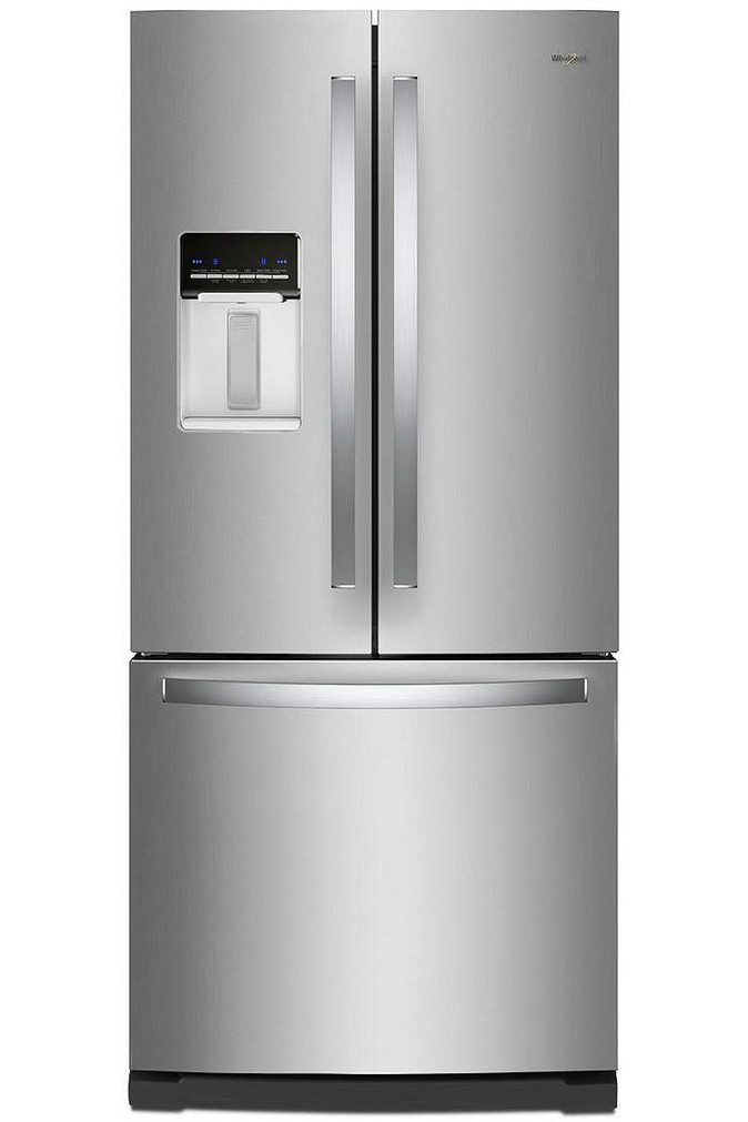 Whirlpool 20 Cu. Ft. French Door Refrigerator 30-Inch Wide in Fingerprint-Resistant Stainless