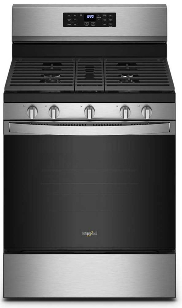 Whirlpool 5 Cu. Ft. Fingerprint Resistant Stainless Steel 5-In-1 Air Fry Gas Range