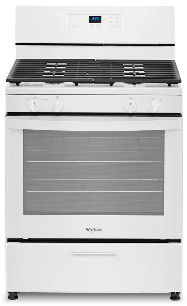 Whirlpool 5.1 Cu. Ft. White Freestanding Gas Range With Broiler Drawer
