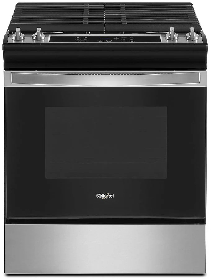 Whirlpool ADA 5 Cu. Ft. Stainless Steel Gas Range With Frozen Bake Technology