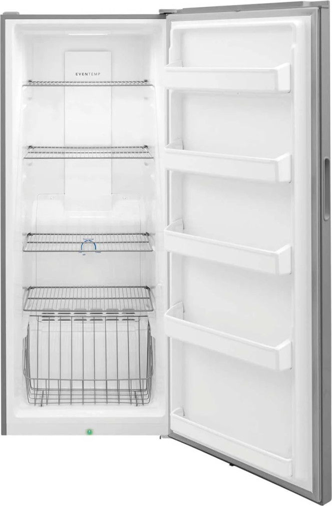 Frigidaire Upright Freezer 13 Cu. Ft. in Brushed Steel