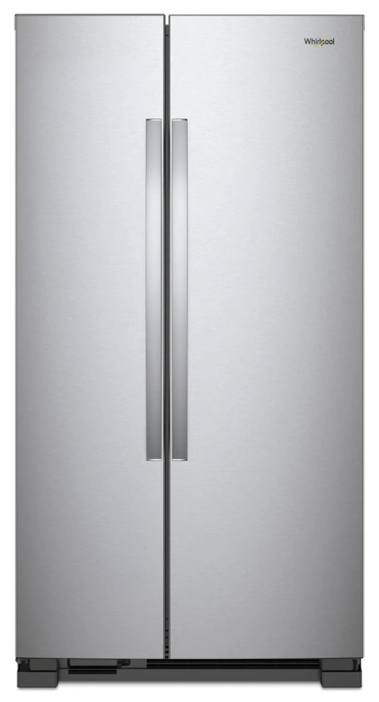 Whirlpool 25 Cu. Ft. Side-By-Side Refrigerator 36-Inch Wide in Monochromatic Stainless Steel
