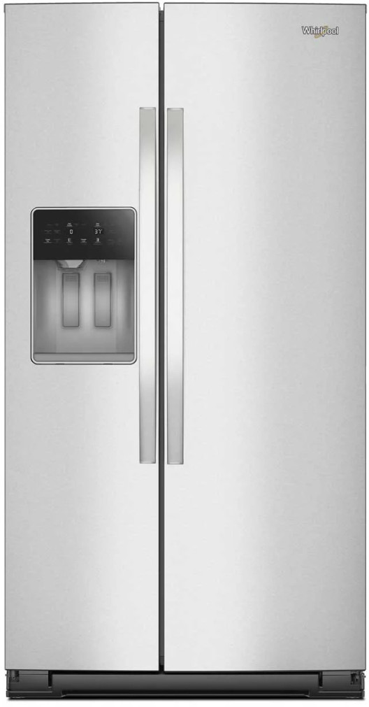 Whirlpool 28.7 Cu. Ft. Side-by-Side Refrigerator 36-Inch Wide in Fingerprint Resistant Stainless Steel